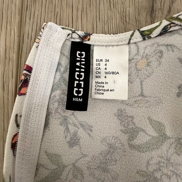 H&M Floral Side Tie Summer Dress - Picture 2 of 4